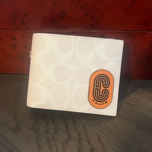 NEW COACH Blocked Signature Canvas Full Length Wallet